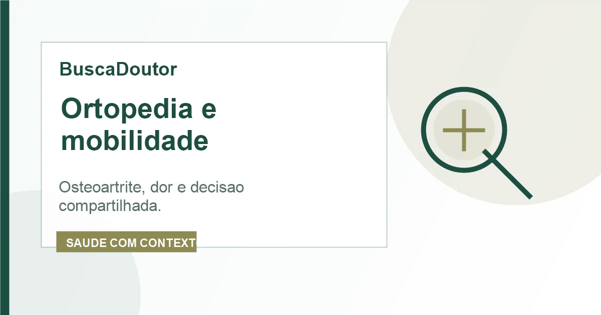 Imagem editorial do artigo: Ortopedia: osteoartrite do quadril, dor e mobilidade com base em diretrizes atualizadas